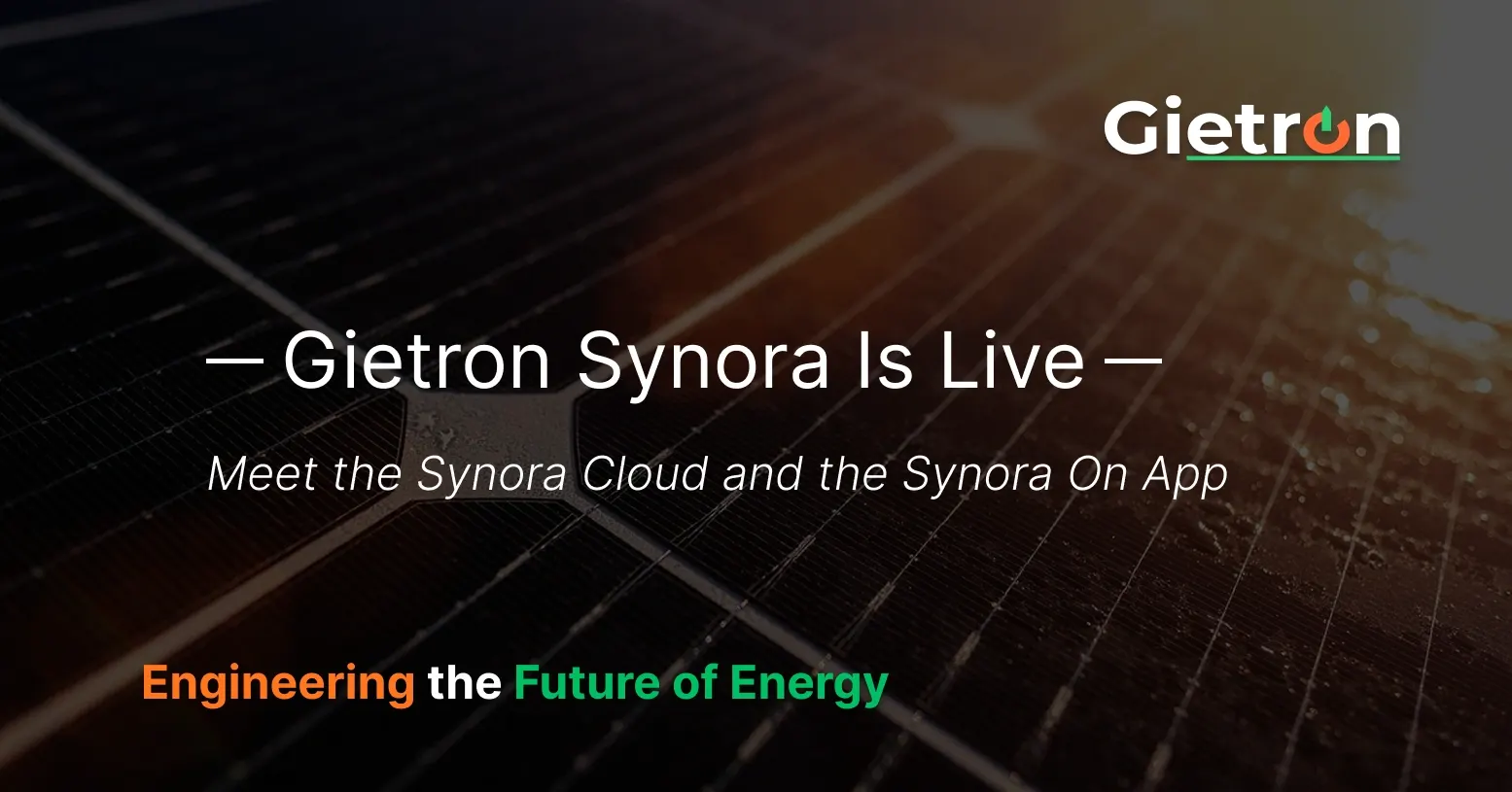 Gietron Synora Is Live: Meet the Synora Cloud and the Synora On App